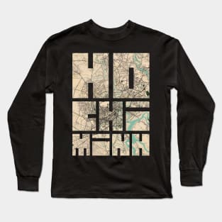 Ho Chi Minh, Vietnam City Map Typography - Vintage Long Sleeve T-Shirt